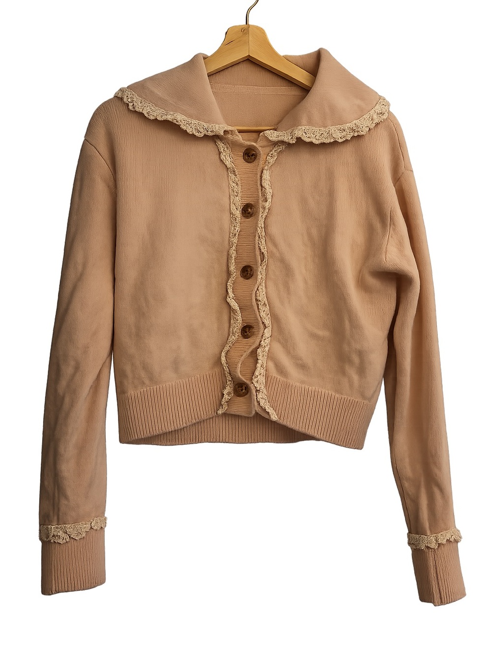 Pink/beige Coastal grandma Cardigan